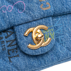 Medium Quilted Denim Mood Flap