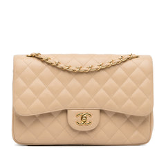 Jumbo Classic Caviar Double Flap