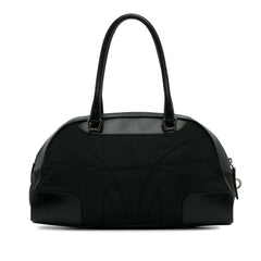 Vitello Trimmed Tessuto Bowling Bag_3