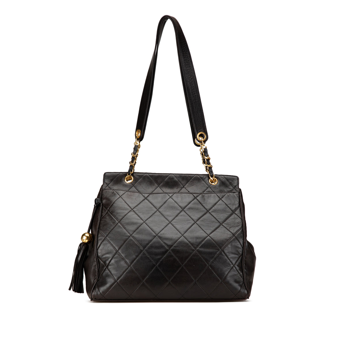 Quilted Lambskin Tassel Chain Shoulder Bag