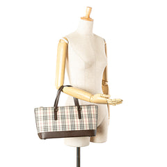 House Check Canvas Handbag