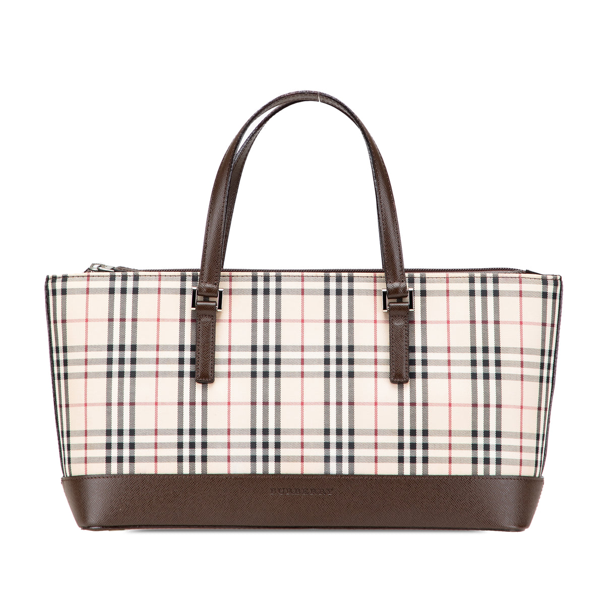 House Check Canvas Handbag