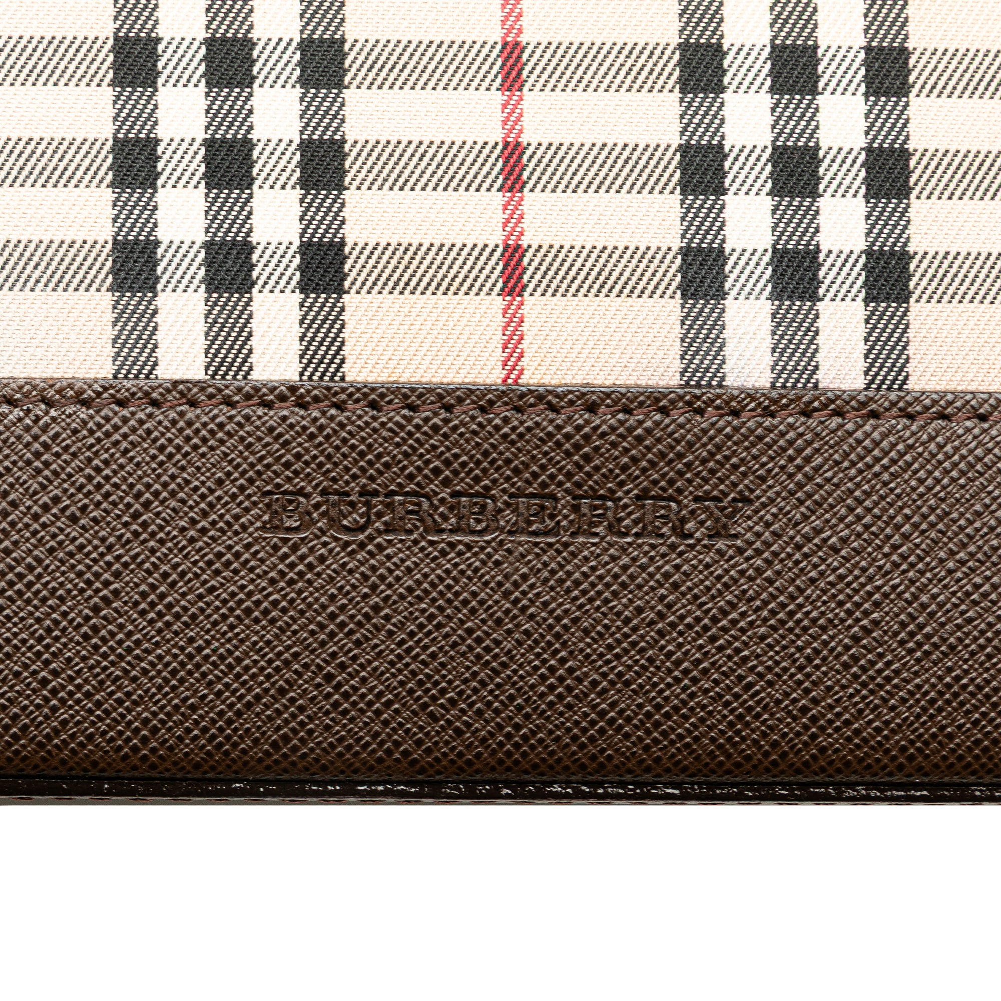 House Check Canvas Handbag