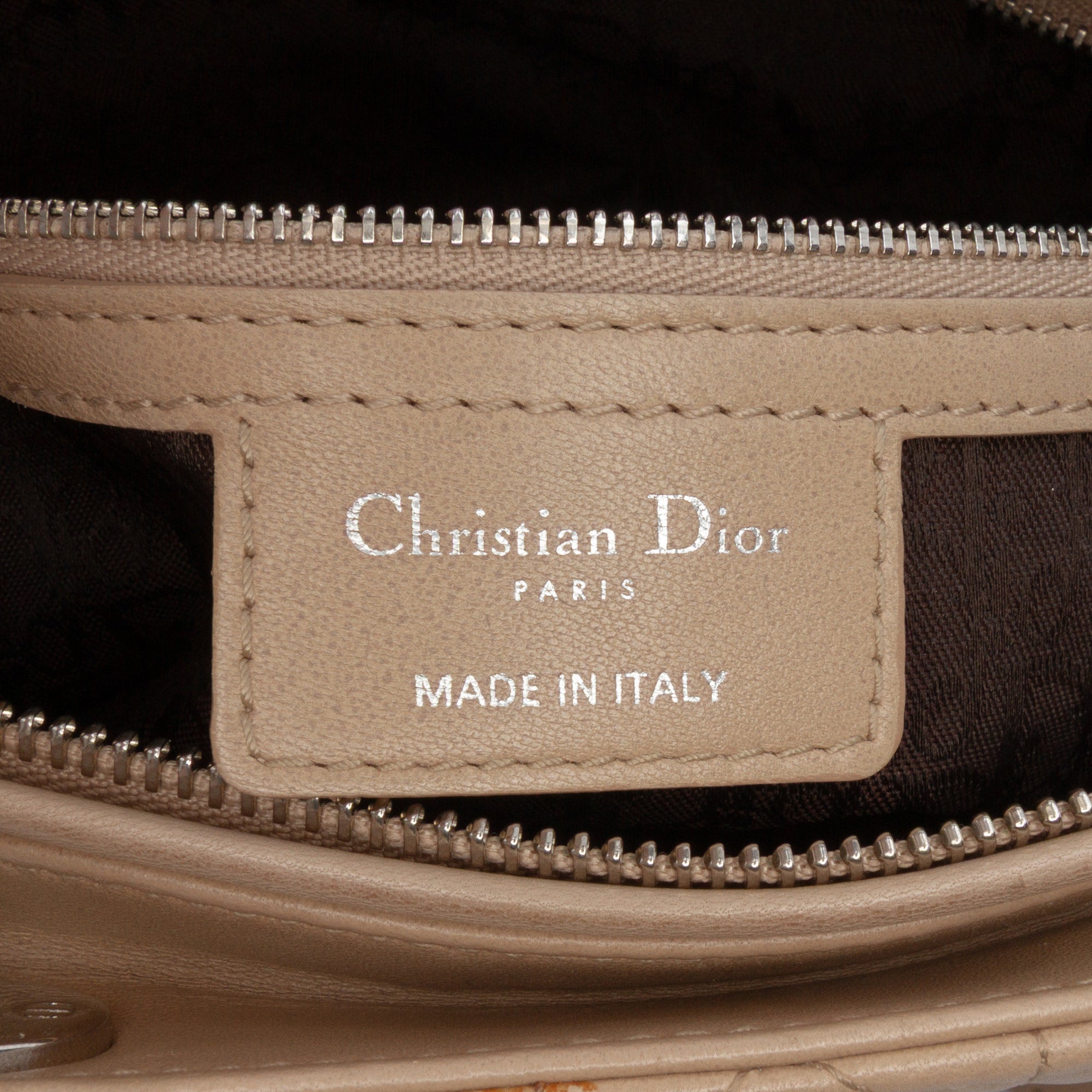 Large Lambskin Cannage Lady Dior