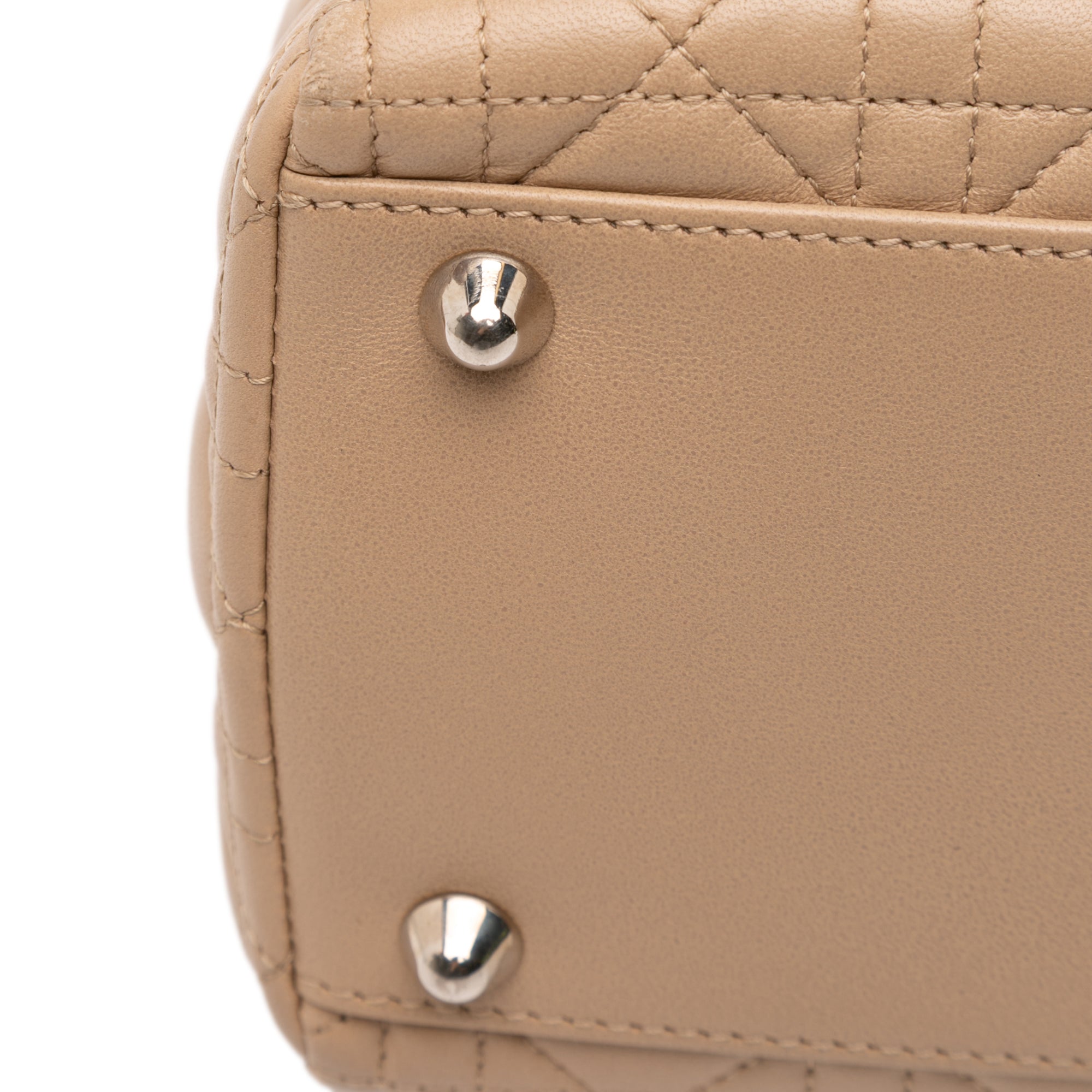 Large Lambskin Cannage Lady Dior