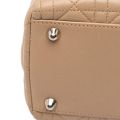 Large Lambskin Cannage Lady Dior