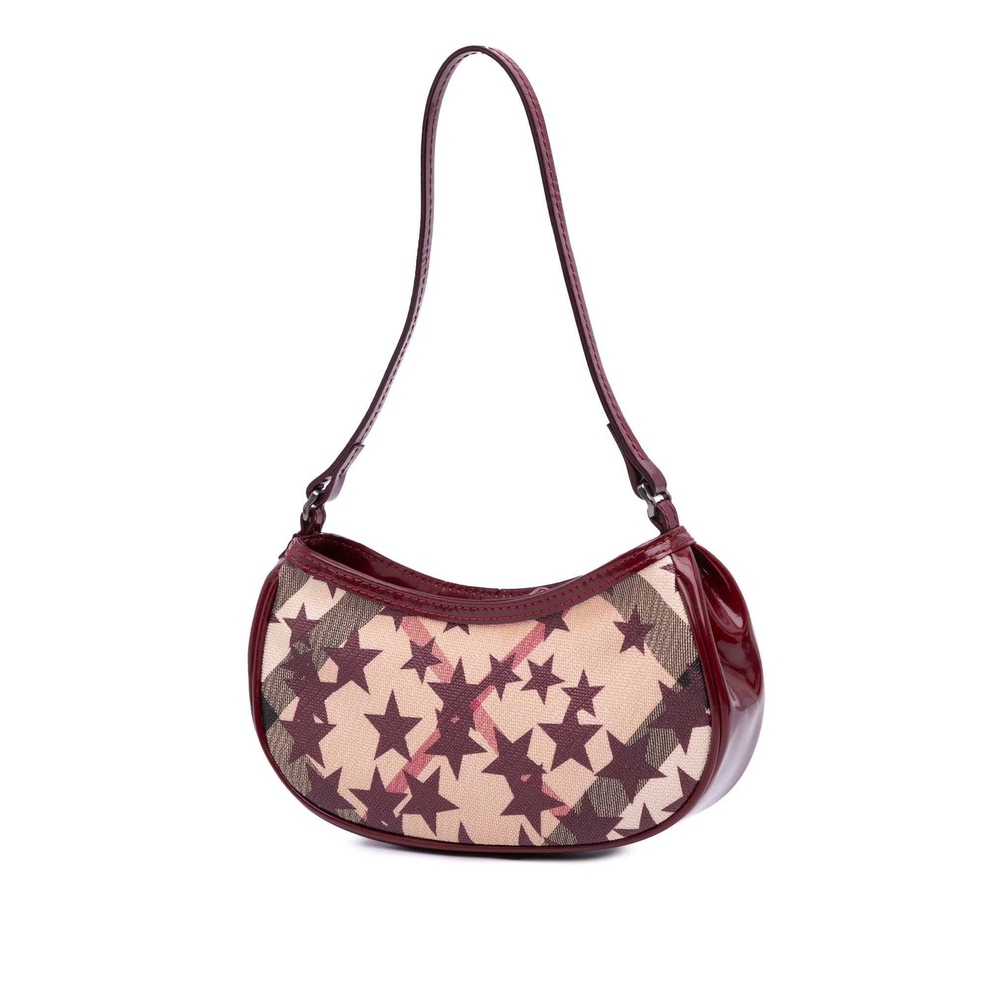 Mini Supernova Check Coated Canvas Stars Hobo