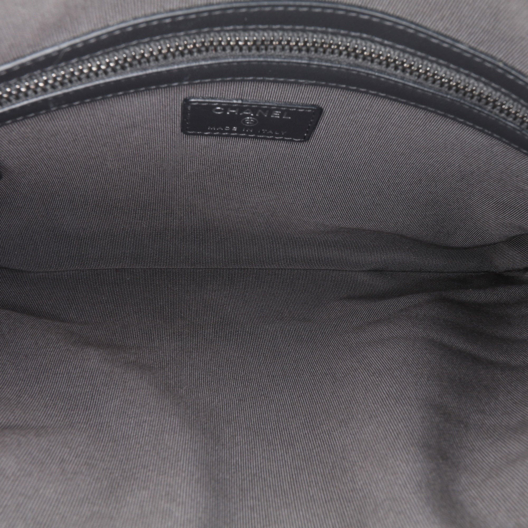 Medium Chevron Aged Calfskin Gabrielle Cosmetic Clutch
