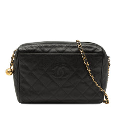CC Quilted Caviar Chain Camera Bag