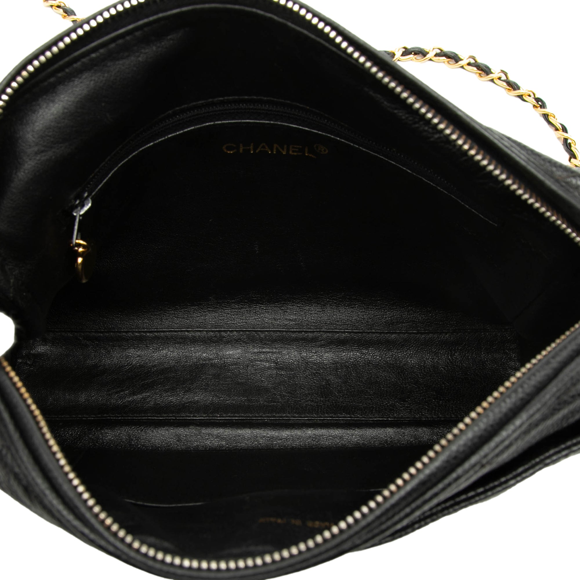 CC Quilted Caviar Chain Camera Bag