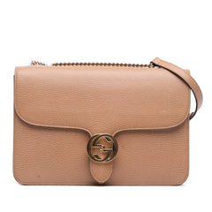 Medium Dollar Calfskin Interlocking G Crossbody