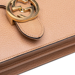 Medium Dollar Calfskin Interlocking G Crossbody
