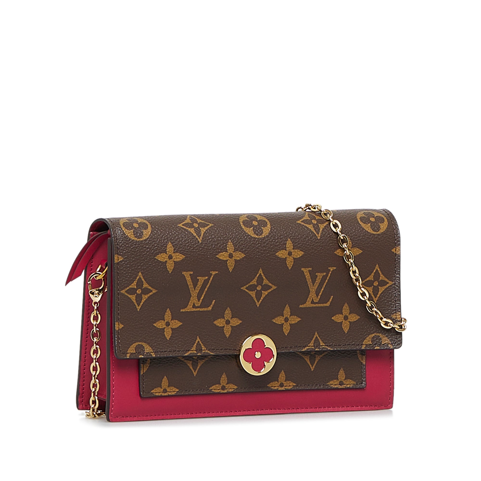 Monogram Flore Wallet On Chain _1