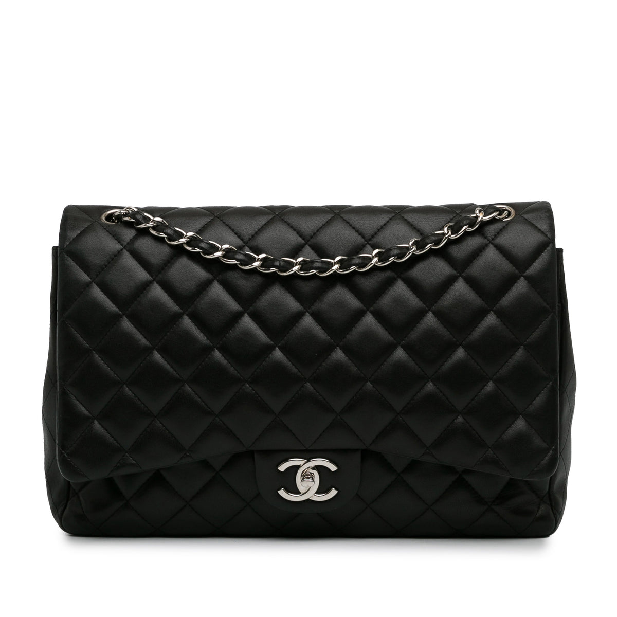 Maxi Classic Lambskin Double Flap_0