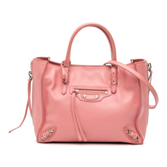Mini Leather Papier A4 Zip Around Tote