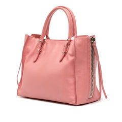 Mini Leather Papier A4 Zip Around Tote
