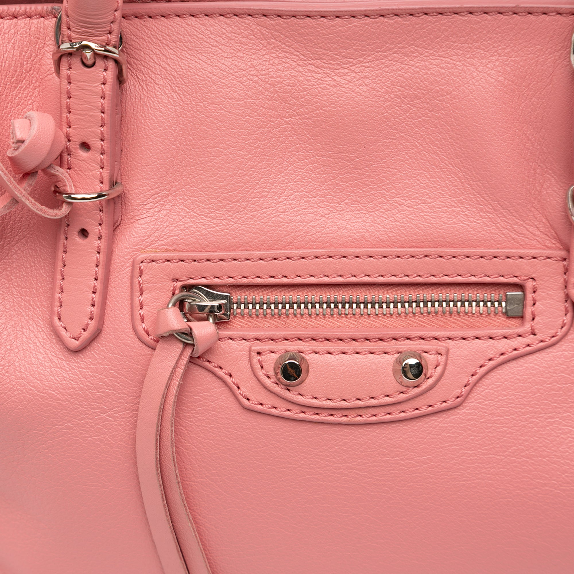 Mini Leather Papier A4 Zip Around Tote