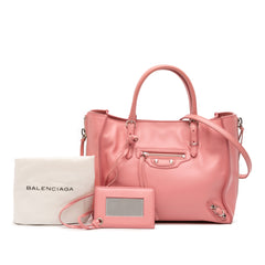Mini Leather Papier A4 Zip Around Tote