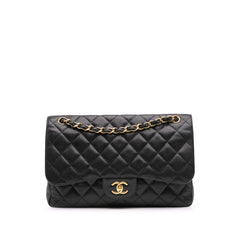 Jumbo Classic Caviar Double Flap