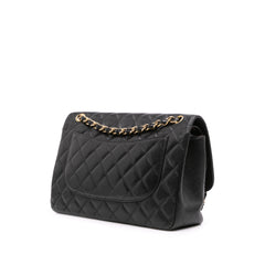 Jumbo Classic Caviar Double Flap
