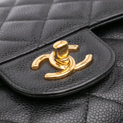 Jumbo Classic Caviar Double Flap