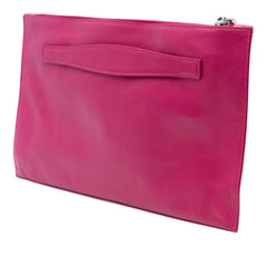 Saffiano Lux Zip Clutch