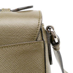 Small Saffiano Lux Sound Satchel