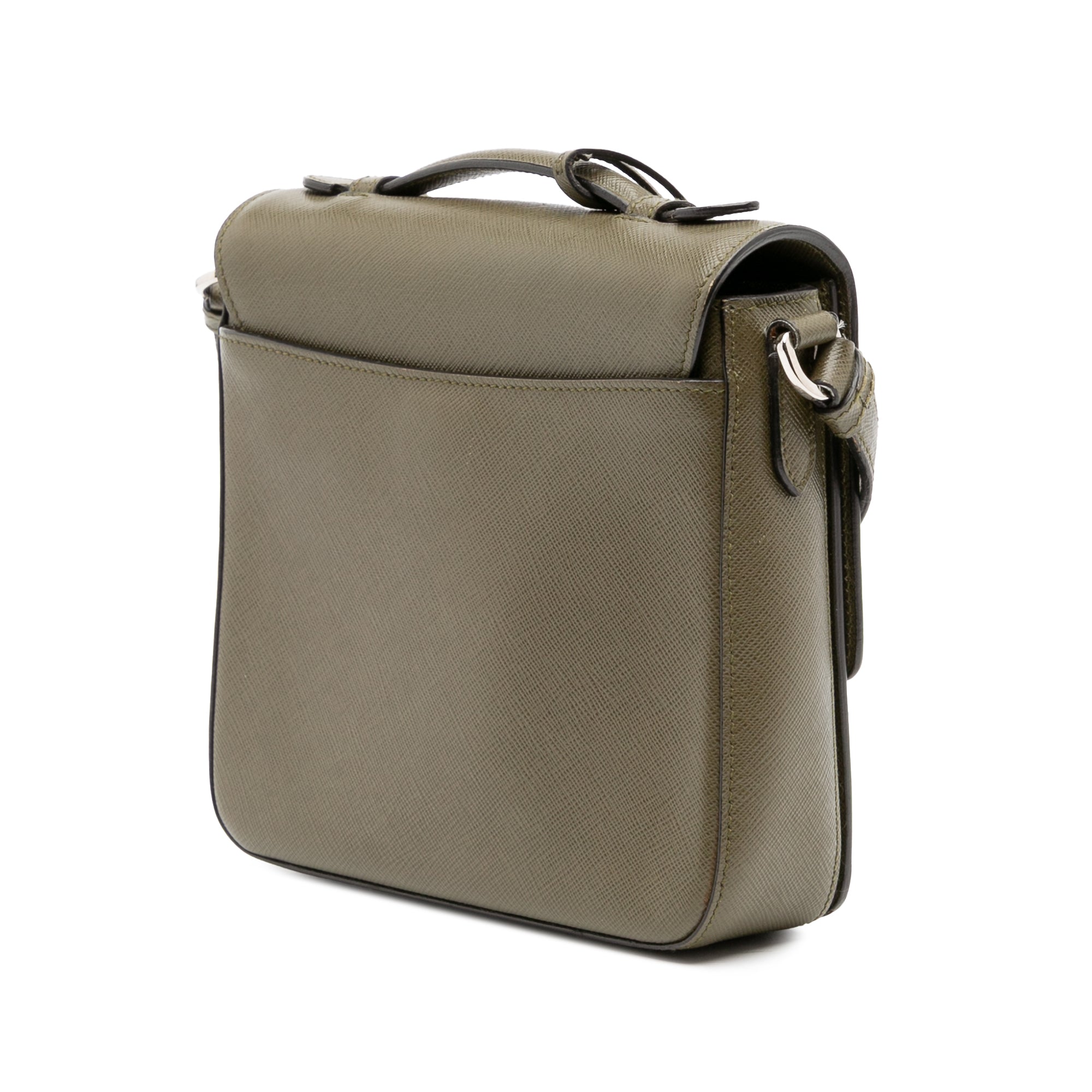 Small Saffiano Lux Sound Satchel