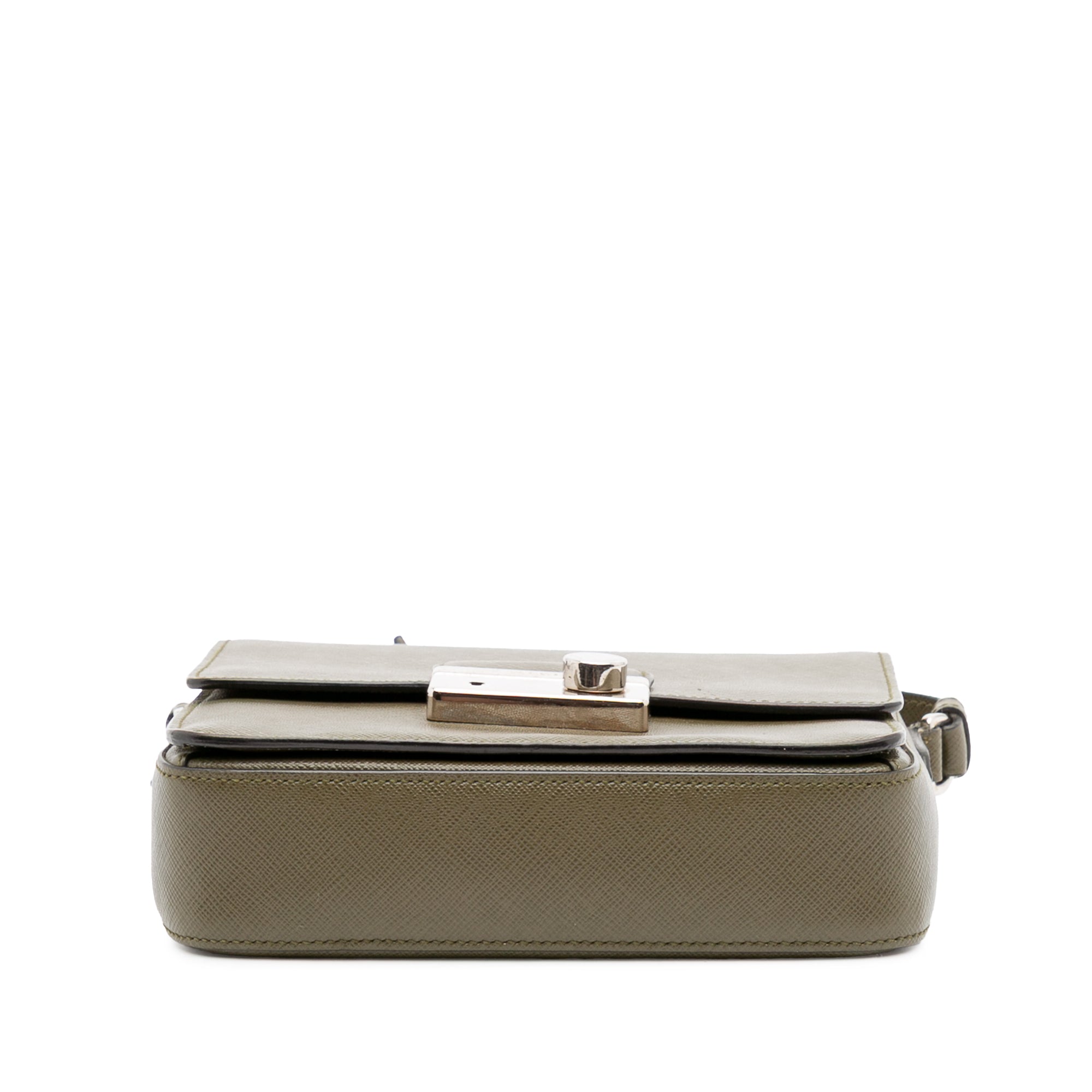 Small Saffiano Lux Sound Satchel