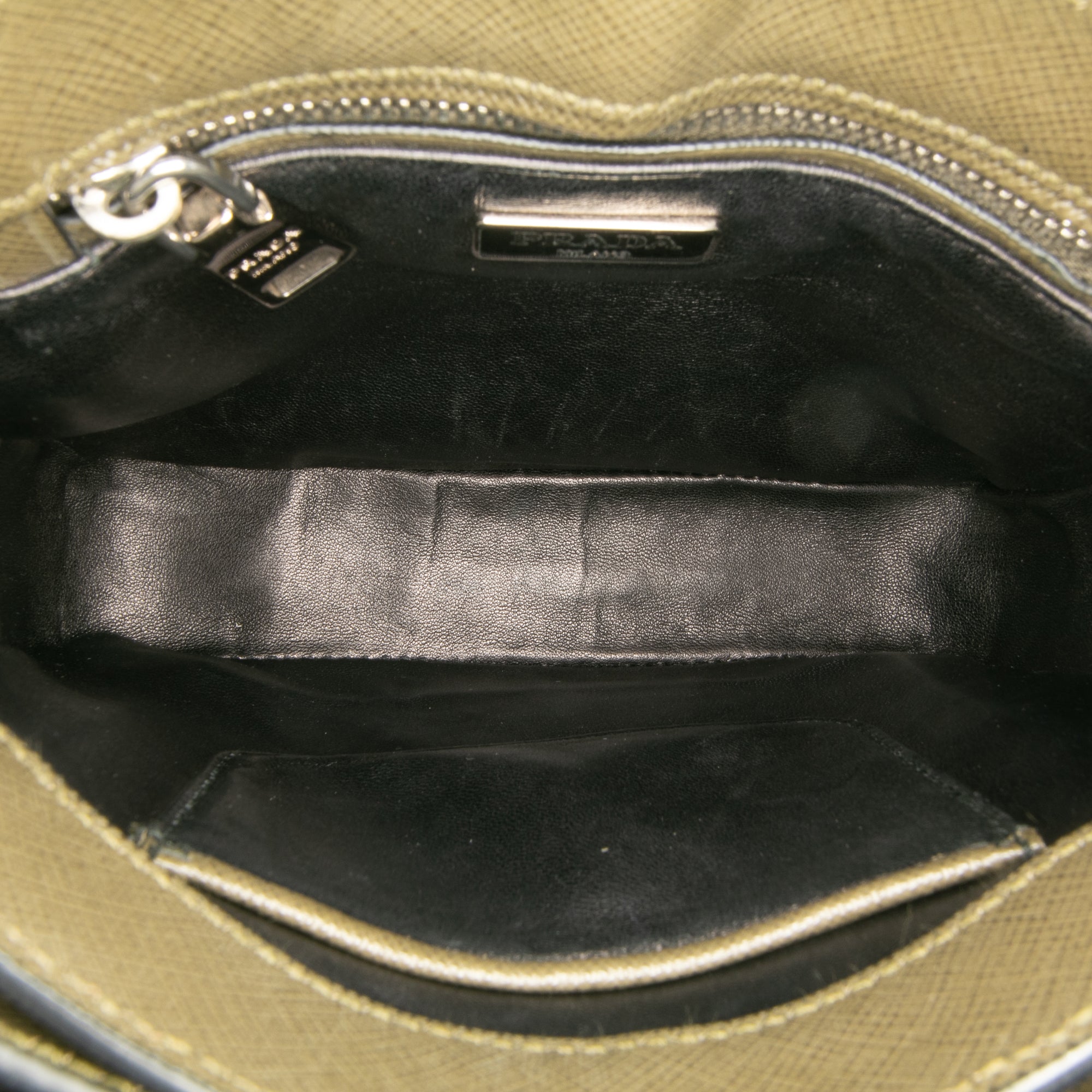 Small Saffiano Lux Sound Satchel