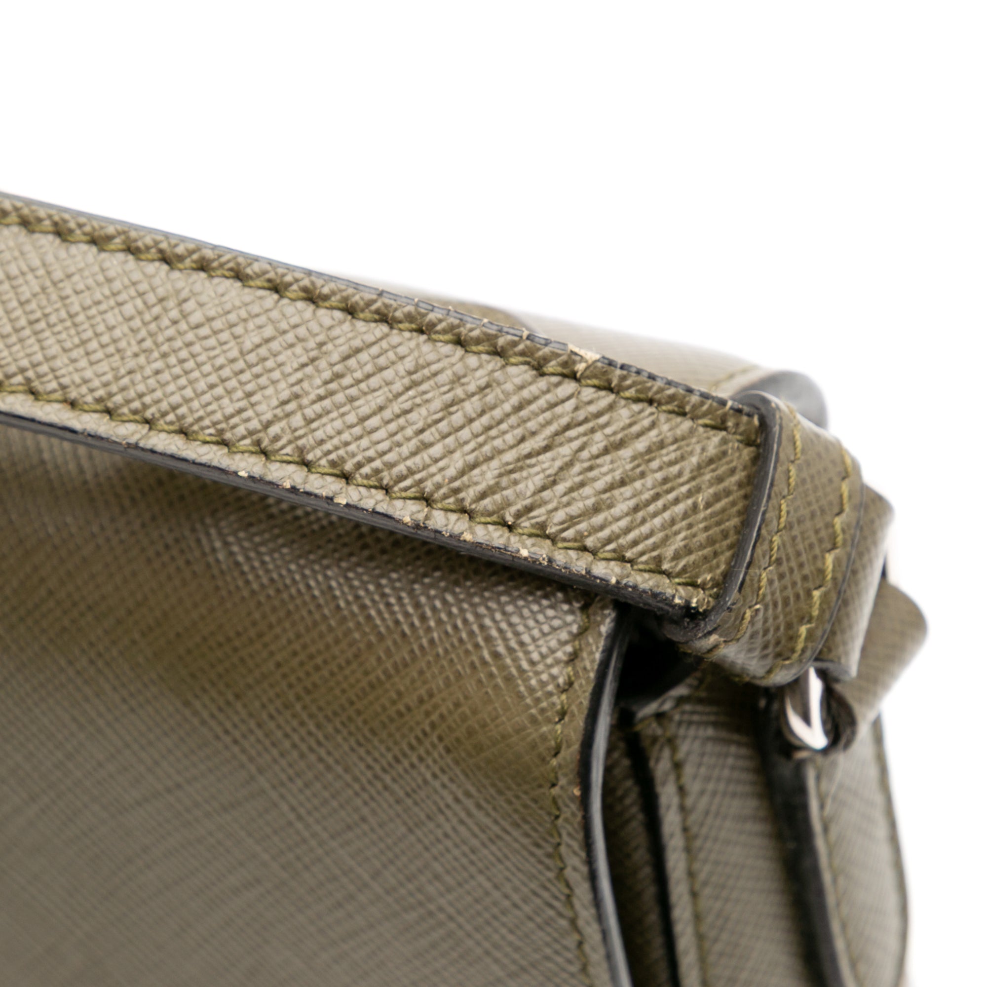 Small Saffiano Lux Sound Satchel