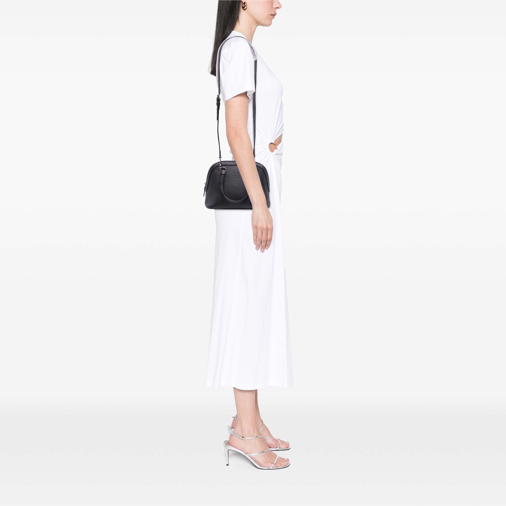 Mini Leather Dome Satchel