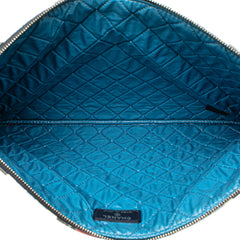 Large Glazed Quilted Lambskin Paris Dubai Cosmetic Case