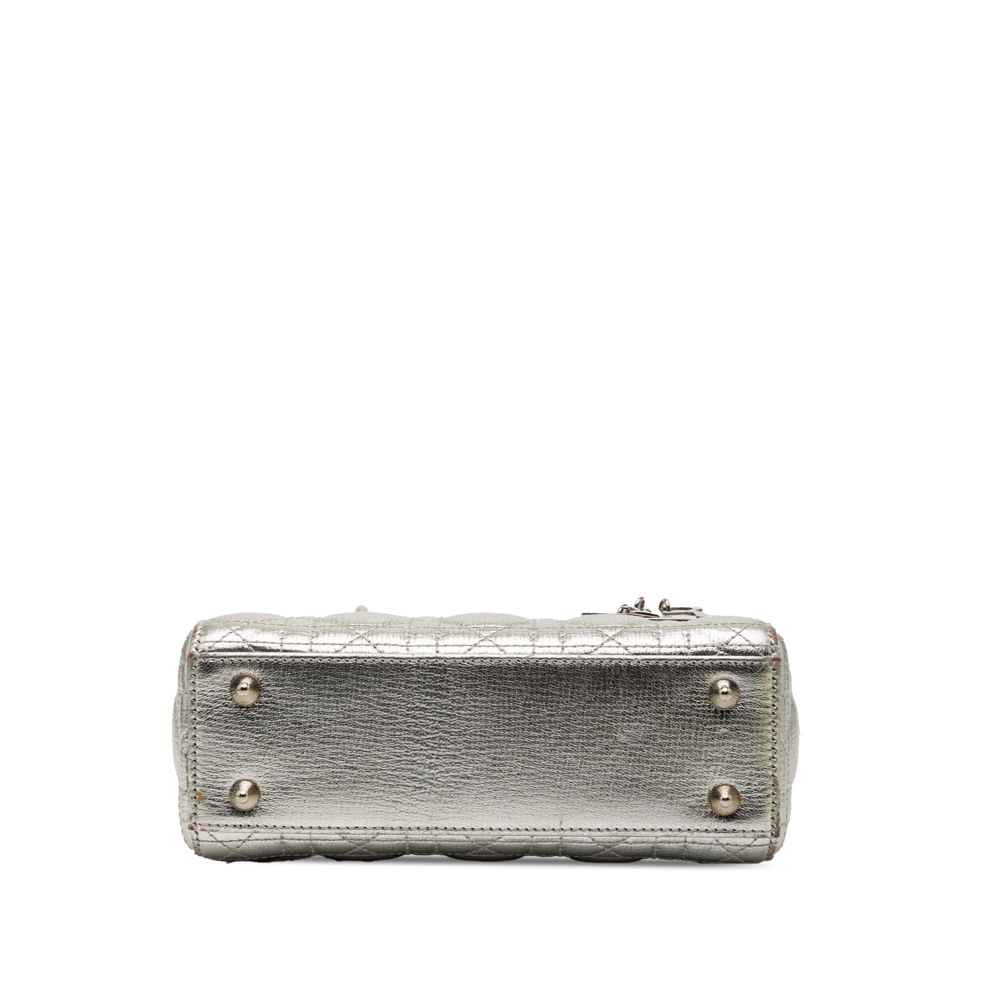 Small Metallic Grained Calfskin Cannage My ABCDior Lady Dior