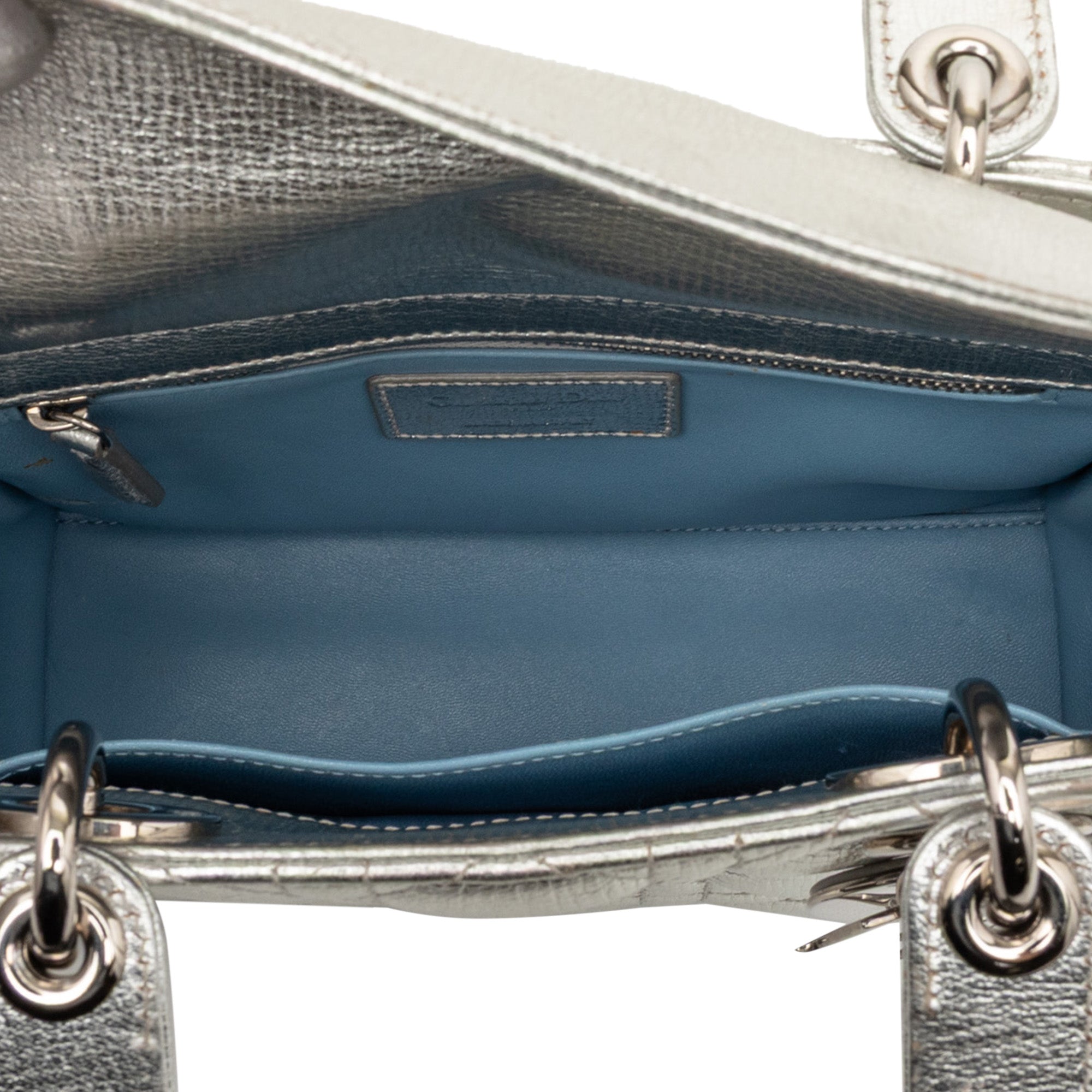 Small Metallic Grained Calfskin Cannage My ABCDior Lady Dior