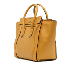 Mini Drummed Calfskin Luggage Tote
