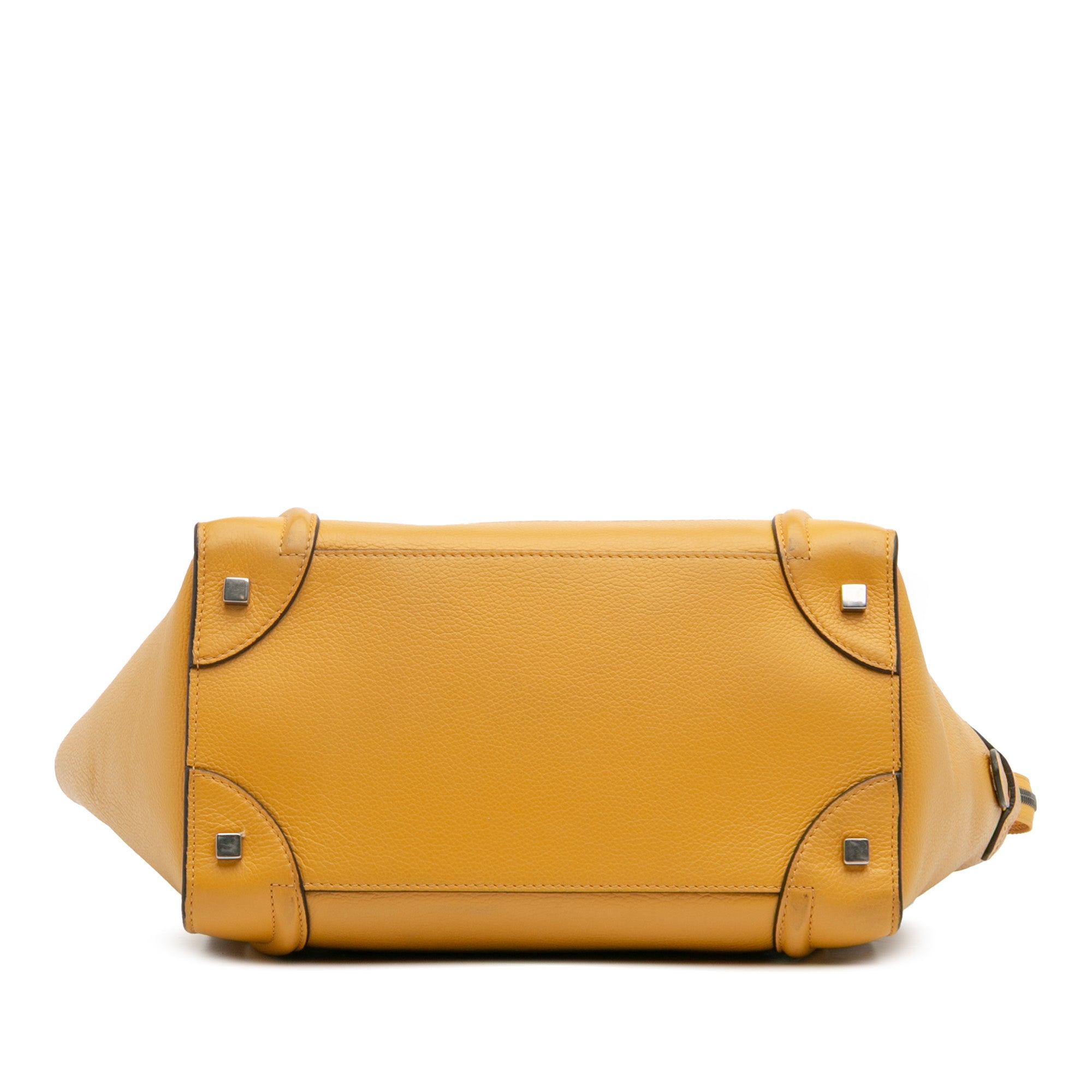 Mini Drummed Calfskin Luggage Tote