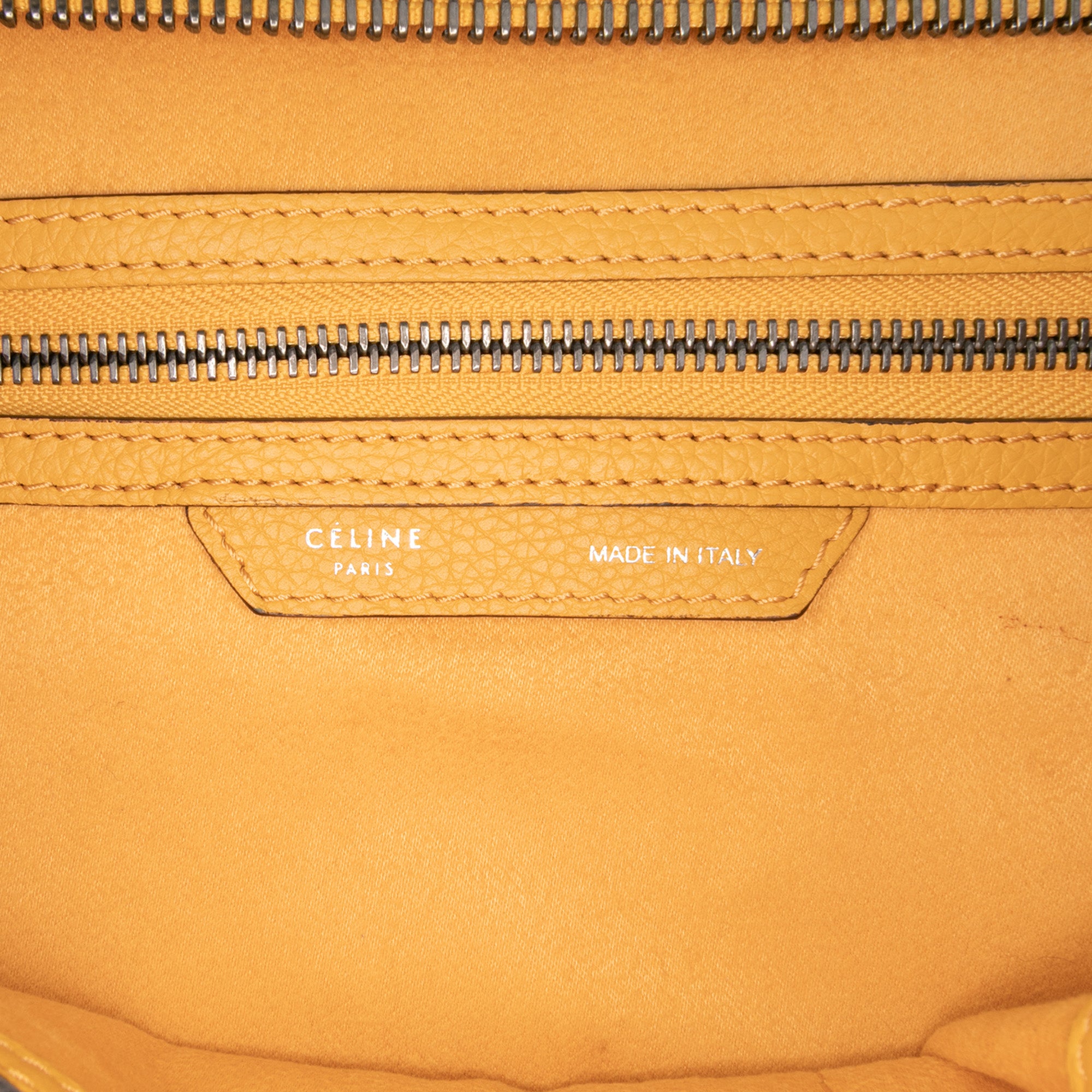 Mini Drummed Calfskin Luggage Tote