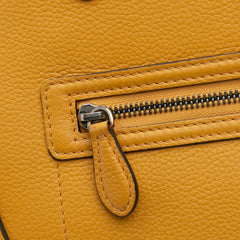 Mini Drummed Calfskin Luggage Tote