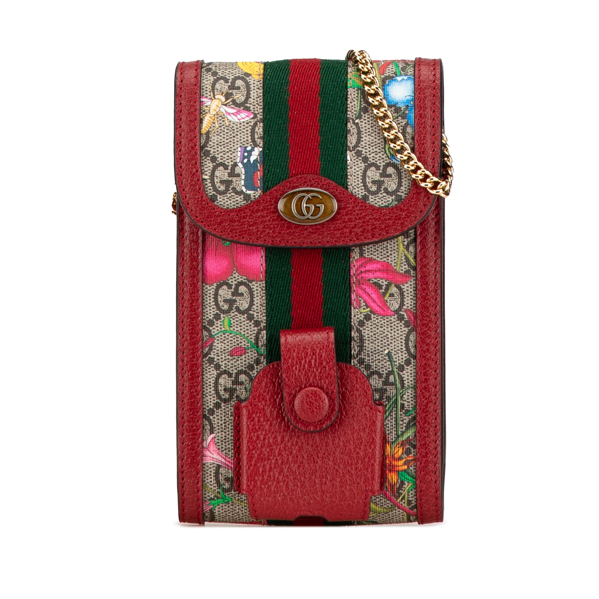 GG Supreme Flora Ophidia Phone Case Crossbody