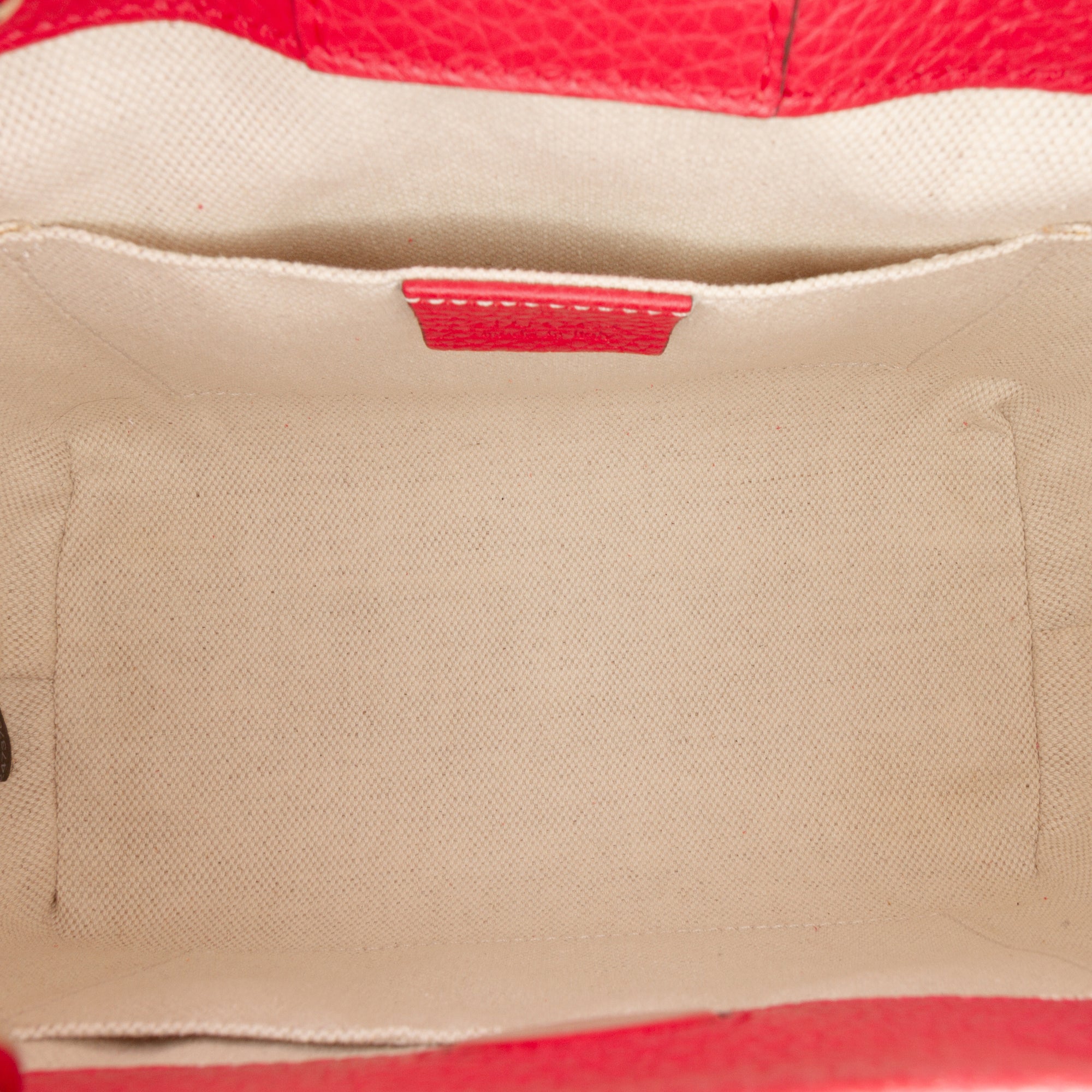 Small Bicolor Calfskin Bamboo Shopper Satchel