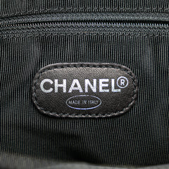CC Quilted Caviar Front Pocket Shoulder Bag