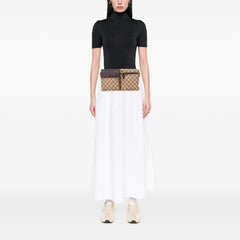 GG Canvas Web Double Pocket Belt Bag