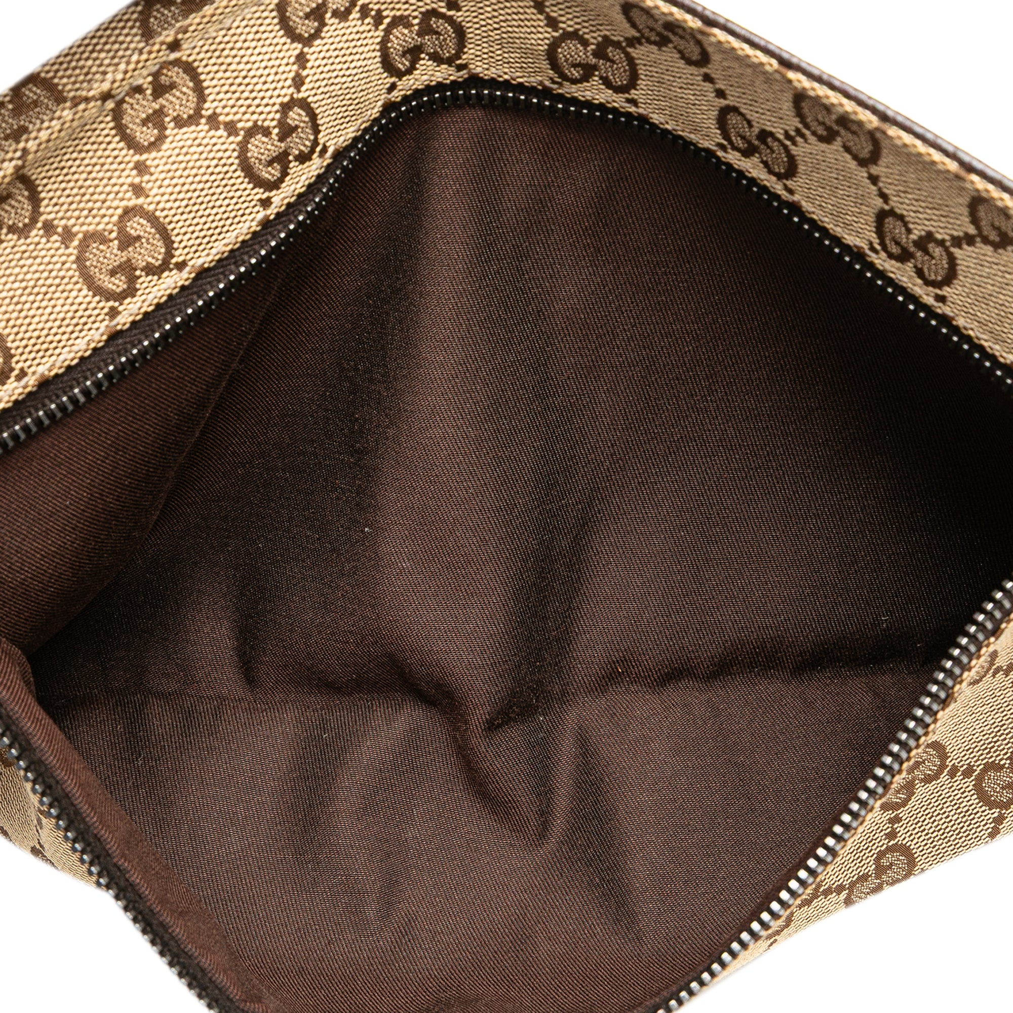 GG Canvas Web Double Pocket Belt Bag