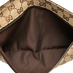 GG Canvas Web Double Pocket Belt Bag