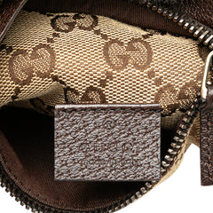 GG Canvas Web Double Pocket Belt Bag