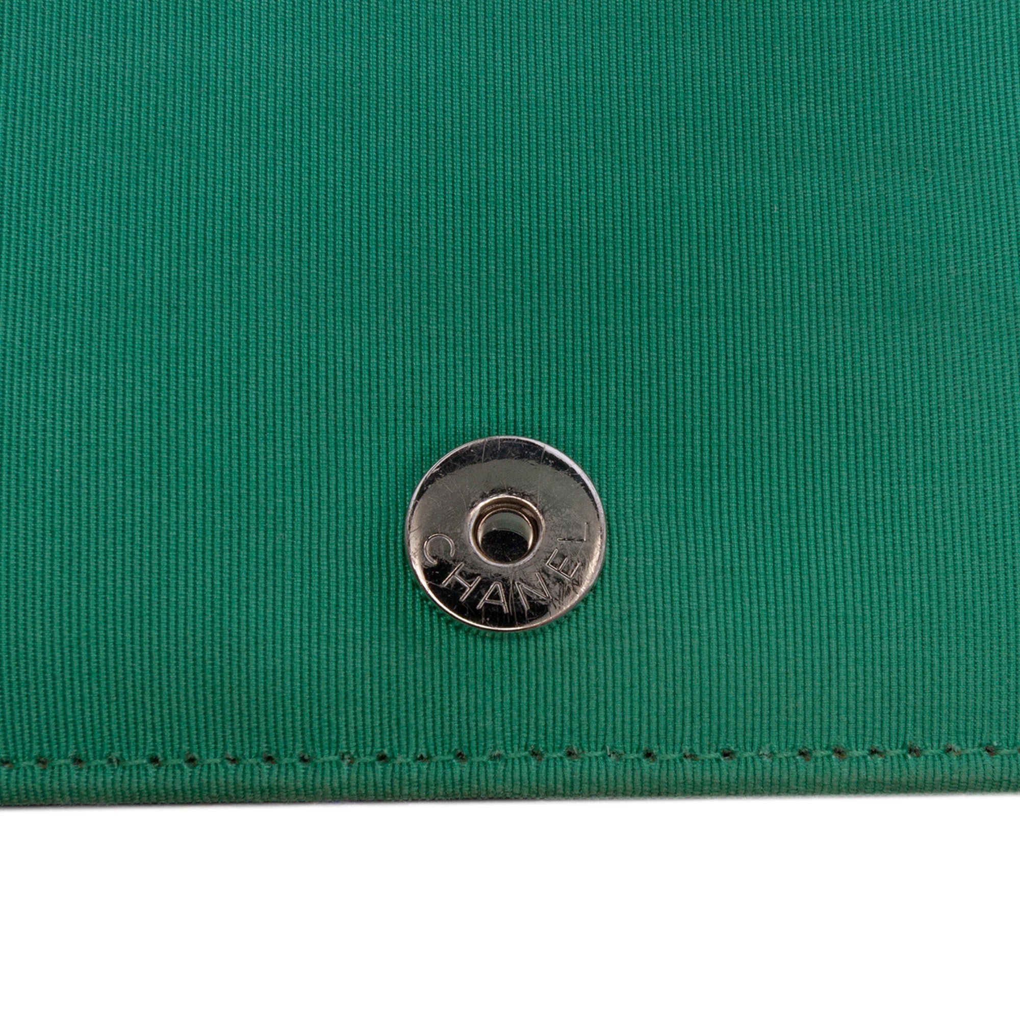 Quilted Boucle Tweed Robot Charm Wallet On Chain