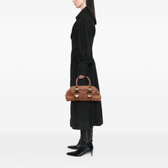 Guccissima Trimmed Leather Signoria Handbag