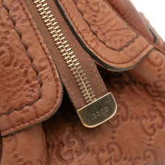 Guccissima Trimmed Leather Signoria Handbag