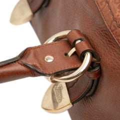 Guccissima Trimmed Leather Signoria Handbag